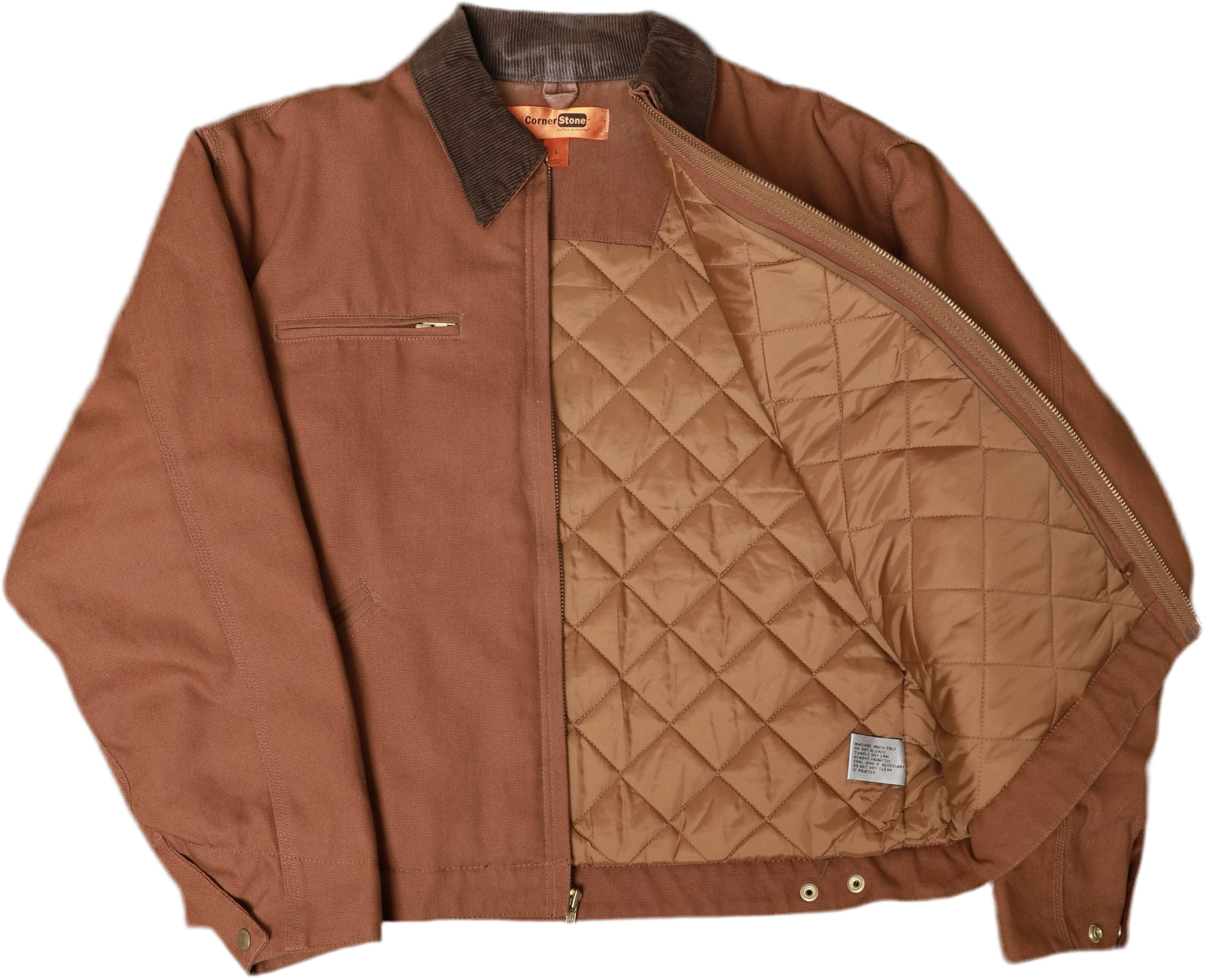 BROWN QUILT WORKMAN